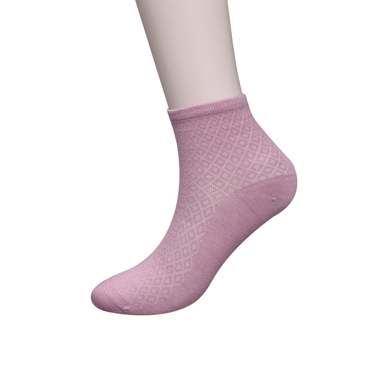 Yumuşak bambu elyaf naylon torba, ince küçük elmas gündelik kadın çorapları, elle dikilmiş kadın çorapları WSD1689