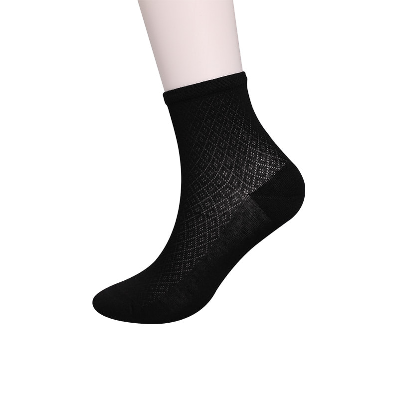 Yumuşak bambu elyaf naylon torba, ince küçük elmas gündelik kadın çorapları, elle dikilmiş kadın çorapları WSD1689