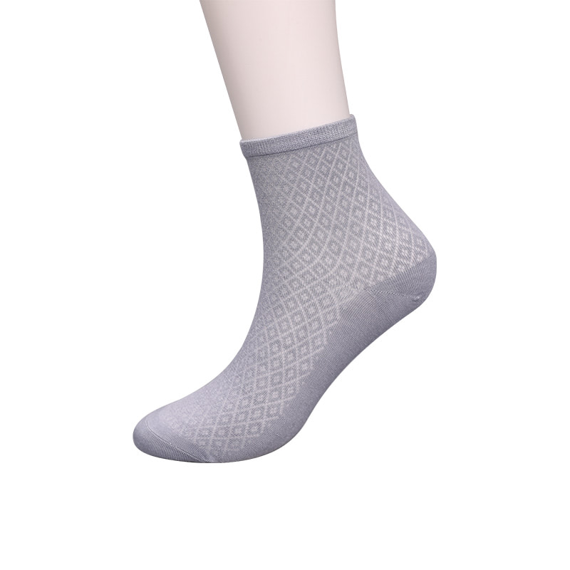 Yumuşak bambu elyaf naylon torba, ince küçük elmas gündelik kadın çorapları, elle dikilmiş kadın çorapları WSD1689