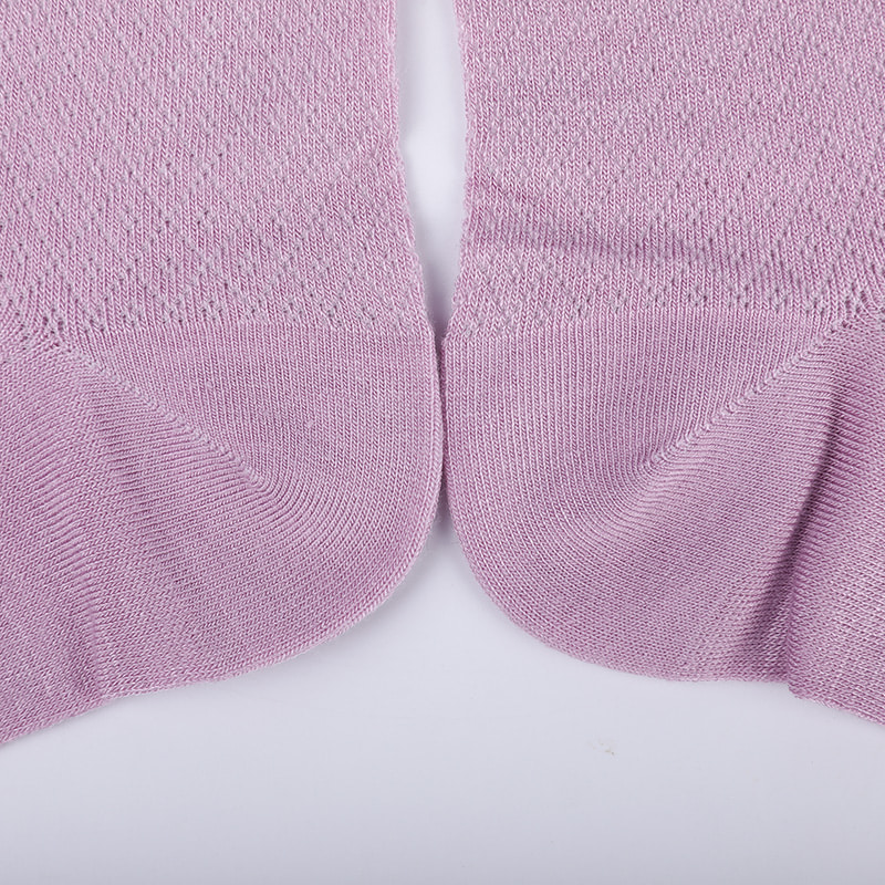 Yumuşak bambu elyaf naylon torba, ince küçük elmas gündelik kadın çorapları, elle dikilmiş kadın çorapları WSD1689