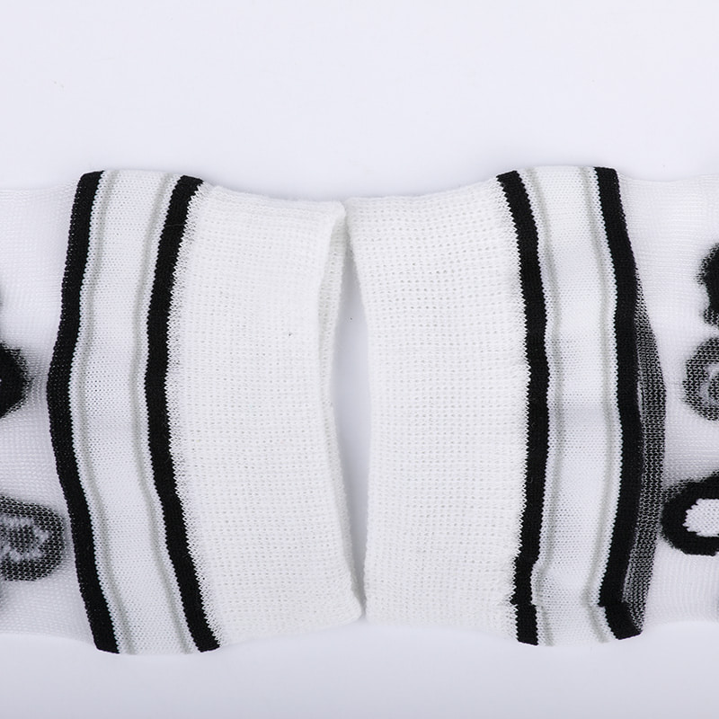 Moda şeffaf naylon ipek pamuk alt kadın çorapları Leopar desen çiçek şeffaf ipek kadın çorapları Kristal ipek kadın çorapları WSD1939